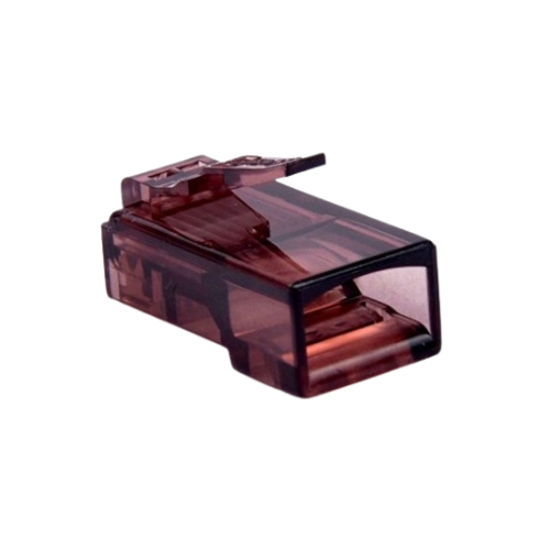 D-Link Cat5e Coffee Brown RJ45 Connector-100 Units